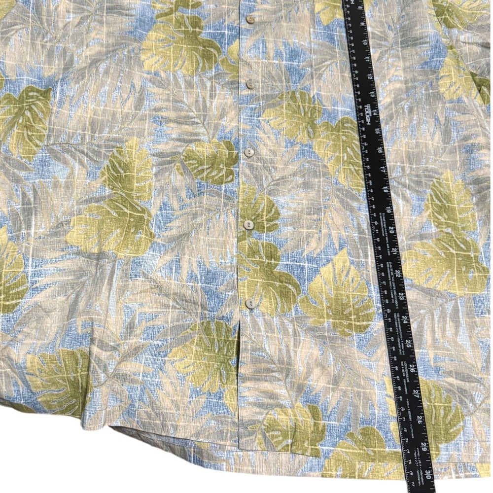Tori Richard Mens Resortcore XL Cotton Lawn Tropical Monstera Leaf Button Shirt - Picture 6 of 7